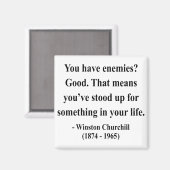 Winston Churchill Quote 3a Magneet (Voorkant / Achterkant)