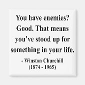 Winston Churchill Quote 3a Magneet (Voorkant)