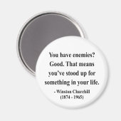 Winston Churchill Quote 3a Magneet (Voorkant / Achterkant)