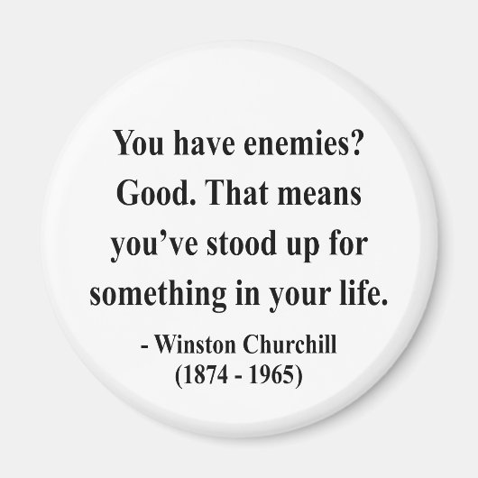 Winston Churchill Quote 3a Magneet (Voorkant)