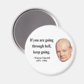 Winston Churchill Quote 4b Magneet (Voorkant / Achterkant)