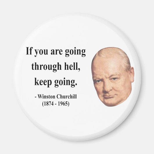 Winston Churchill Quote 4b Magneet (Voorkant)