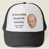 Winston Churchill Quote 4b Trucker Pet (Voorkant)
