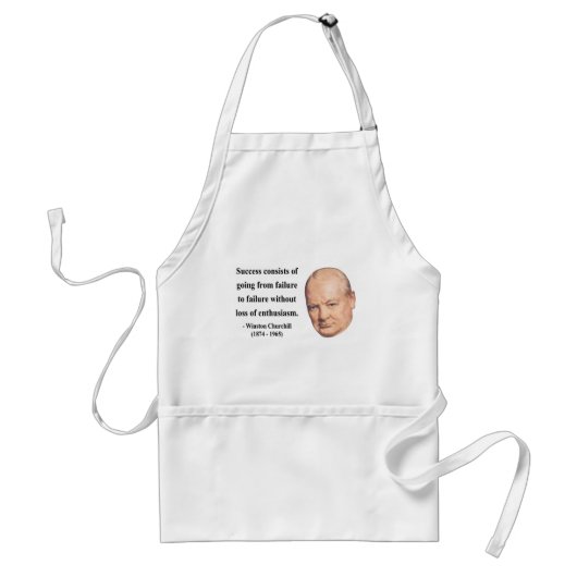 Winston Churchill Quote 5b Standaard Schort (Voorkant)