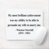 Winston Churchill Quote 6a Muismat (Met muis)