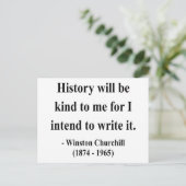 Winston Churchill Quote 7a Briefkaart (Staand voorkant)