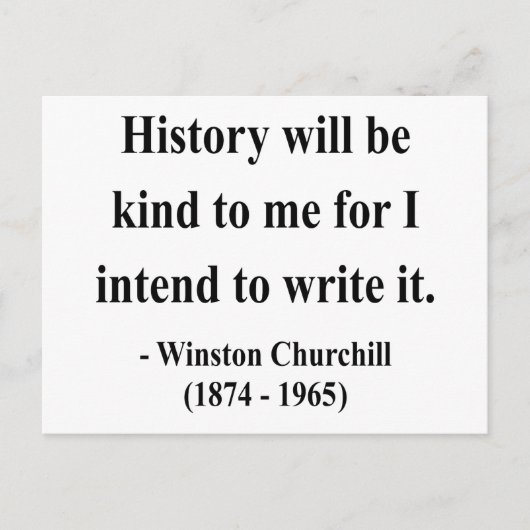 Winston Churchill Quote 7a Briefkaart (Voorkant)