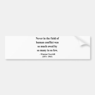 Winston Churchill Quote 8a Bumpersticker