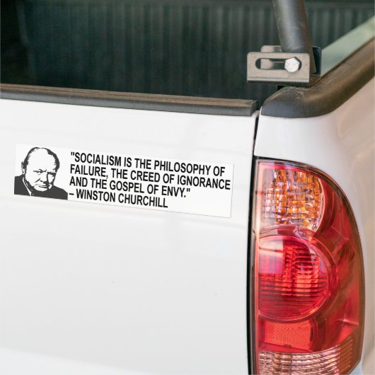 Winston Churchill Quote Bumpersticker (Op Truck)