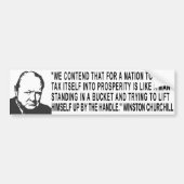 Winston Churchill Quote Bumpersticker (Voorkant)
