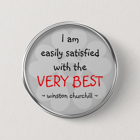 Winston Churchill Quote Button (Voorkant)