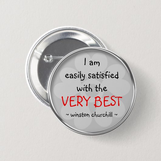 Winston Churchill Quote Button (Voorkant /achterkant)