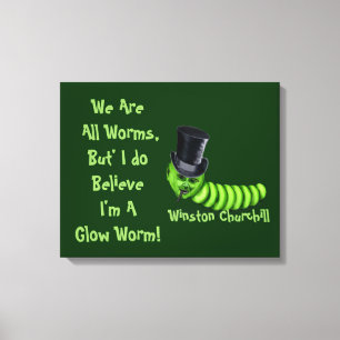 Winston Churchill Quote Canvas Afdruk