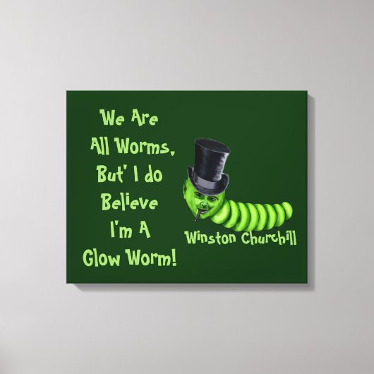 Winston Churchill Quote Canvas Afdruk (Voorkant)