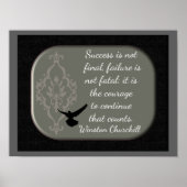 Winston Churchill_Quote en afdruk Poster (Voorkant)