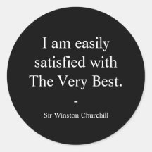 Winston Churchill Quote; Het allerbeste
