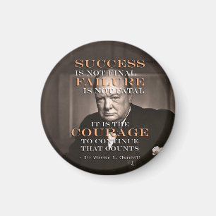 WINSTON CHURCHILL QUOTE MAGNEET