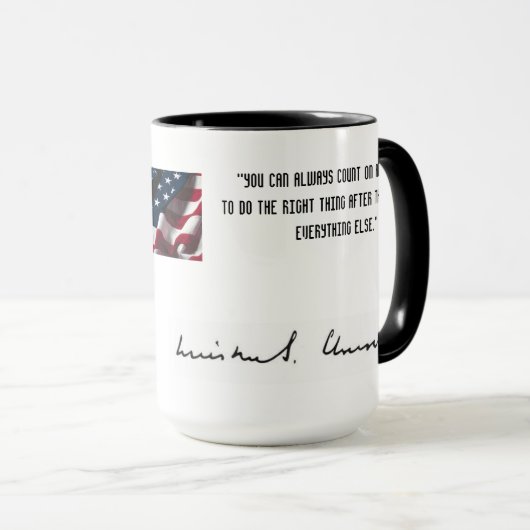 WINSTON CHURCHILL QUOTE MOK (Voorkant rechts)