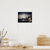 Winston Churchill Quote On Courage Poster (Keuken)