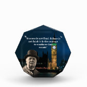 Winston Churchill Quote on Courage Poster Foto bl (Voorkant)