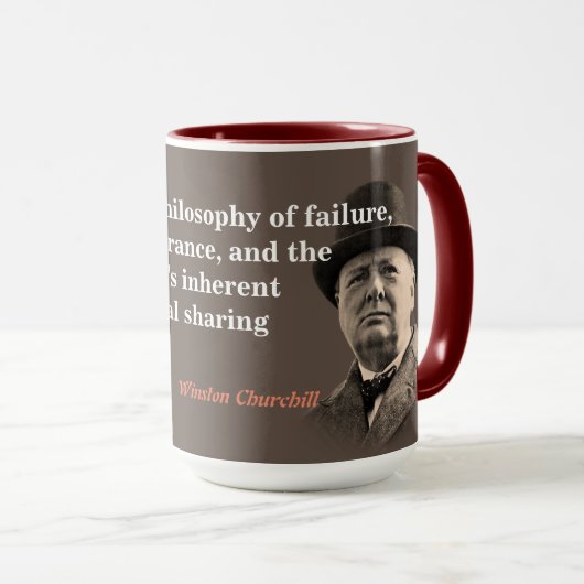 Winston Churchill Quote over het socialisme Mok (Voorkant rechts)