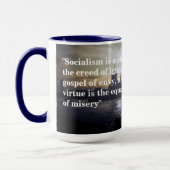 Winston Churchill Quote over het socialisme Mok (Links)