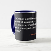 Winston Churchill Quote over het socialisme Mok (Voorkant links)