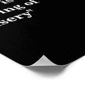 Winston Churchill Quote over het socialisme Poster (Hoek)