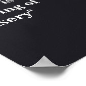 Winston Churchill Quote over het socialisme Poster (Hoek)