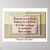 Winston Churchill - quote poster (Voorkant)