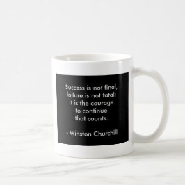 Winston Churchill Quote; Succes Koffiemok