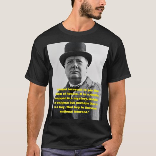 Winston Churchill quote  T-shirt (Voorkant)