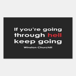 Winston Churchill Rechthoekige Sticker