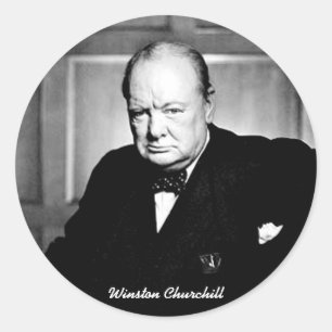 Winston Churchill Ronde Sticker