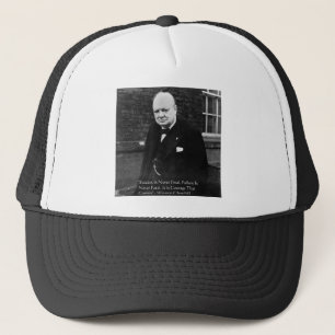 Winston Churchill "Succes is Nooit Definitief" Cad Trucker Pet