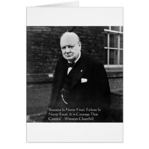 Winston Churchill "Succes nooit definitief" cadeau