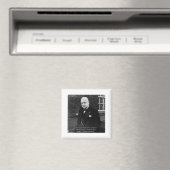Winston Churchill "Succes nooit definitief" cadeau Magneet (Insitu (Vaatwasser))