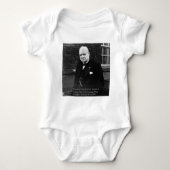 Winston Churchill "Succes nooit definitief" cadeau Romper (Voorkant)
