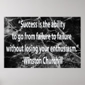 Winston Churchill: Succes Poster (Voorkant)
