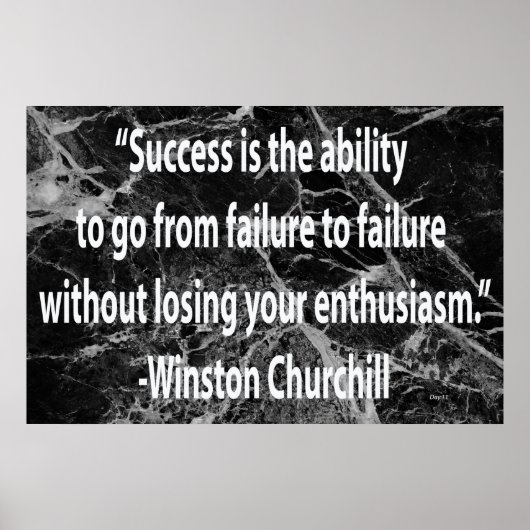 Winston Churchill: Succes Poster (Voorkant)