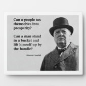 Winston Churchill Tax Quote Fotoplaat (Voorkant)