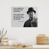 Winston Churchill Tax Quote Poster (Keuken)