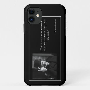 Winston Churchill Telefoon Case - Quote 12 - Zwart