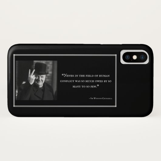 Winston Churchill-telefoondraagtas - Citaat 11 - z Case-Mate iPhone Case (Achterkant (horizontaal))