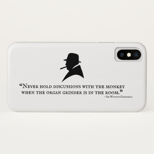 Winston Churchill Telefoonhoesje - Quote 16 Case-Mate iPhone Case (Achterkant (horizontaal))