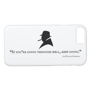 Winston Churchill Telefoonhoesje - Quote 1 iPhone 8/7 Hoesje