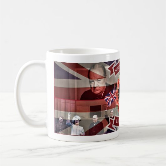 Winston Churchill Tribute Mug – British Heritage Koffiemok (Links)