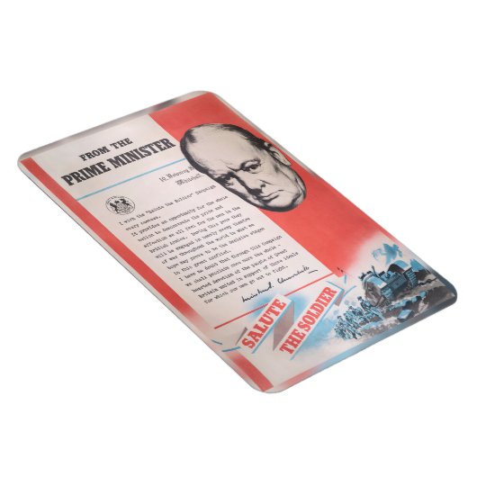 Winston Churchill, Vertegenwoordiger van Brits WW2 Magneet (Rechterzijde)