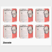 Winston Churchill, Vertegenwoordiger van Brits WW2 Vierkante Sticker (Vel)