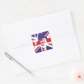 Winston Churchill Vierkante Sticker (Envelop)